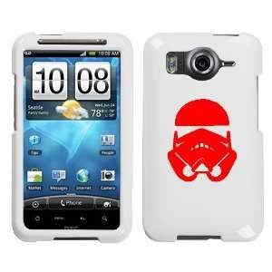  HTC INSPIRE 4G RED STORMTROOPER ON A WHITE HARD CASE COVER 