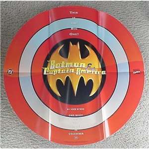  Batman & Captain America Shield Promotional Poster #10863 