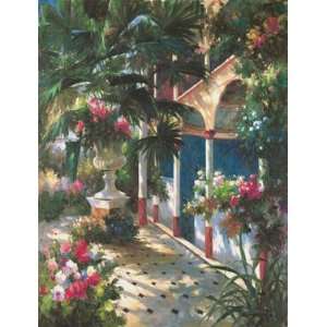  Garden Atrium l   Vera Oxley 22x28 CANVAS: Home & Kitchen