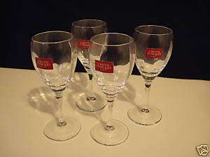 NEW Cristal DArques Cabourg 4 Stemmed Glasses  