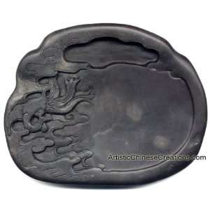   : Carved Chinese Duan Ink Stone in Silk Box   Phoenix: Home & Kitchen