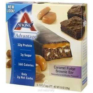  Atkins Advantage Caramel Bar Fudge Brownie 5 bar Health 