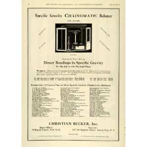   Chainomatic Balance Scale Plummet   Original Print Ad: Home & Kitchen