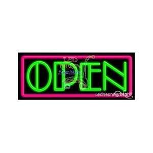  Open Neon Sign 13 Tall x 32 Wide x 3 Deep: Everything 