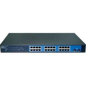   RACK 10/100/1000 SMT VLAN STK SW. 24 x 10/100/1000Base T: Electronics