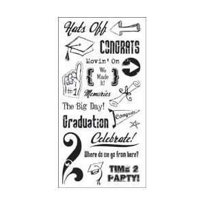  Paper Company Clear Stamps 4X8 Sheet   Graduation Arts 