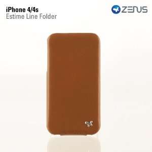  ZENUS iPhone 4 Leather Case Estime Folder Series   Gold 
