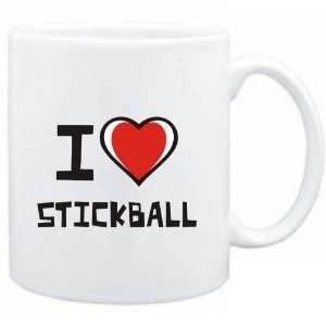  Mug White I love Stickball  Sports: Sports & Outdoors