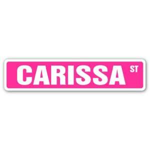  CARISSA Street Sign name kids childrens room door bedroom 