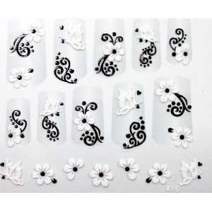  X.T Stereoscopic 3D Nail decals fashion nail stickers 