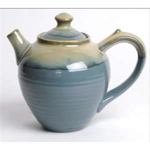  Tumbleweed Pottery 5511LB Tea Pot   Light Blue: Kitchen 