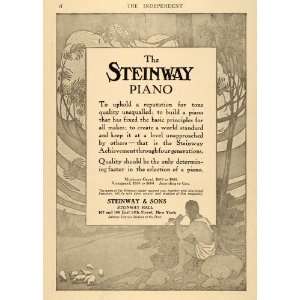  1911 Ad Steinway & Sons Vertegrand Miniature Piano 
