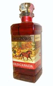 McGuiness Canadian Whiskey Very Old Bottle   RARE  