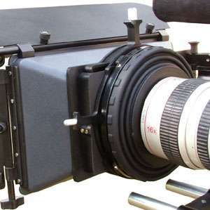 Wide 3 filter stage Swing away Matte box + rail system  