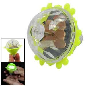   Colorful Flash Light Kids Baby Yellow Whipping Top Toy: Toys & Games