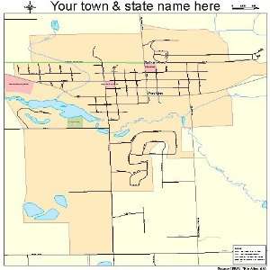  Street & Road Map of Pinckney, Michigan MI   Printed 