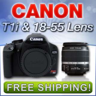 Canon EOS Rebel T1i 500D Body & Canon 18 55 IS Lens Kit 689466140422 