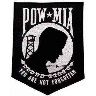 Large POW MIA Embroidered Patch Iron On Vietnam War Prisoner of War 