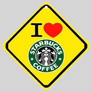  I Love Starbucks Coffee Logo Car Window Sign: Everything 