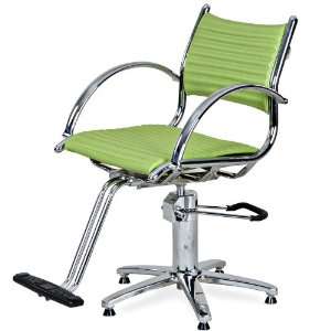    OHara Olive Green Styling Chair With Five Star Base Beauty