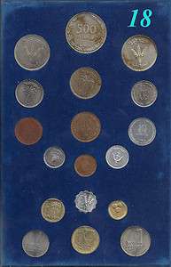 Israels Coins & Medals Company   (Dark Blue Interior) 18 Coin Set 