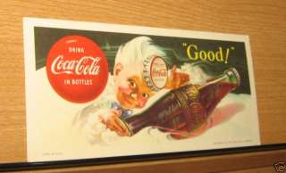 1953 SPRITE BOY COKE BLOTTER COCA COLA  
