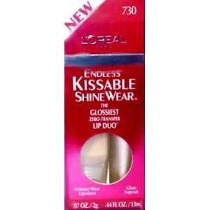  [2 PACK] LOreal Endless Kissable Shine Wear,WINE & ROSES #730 
