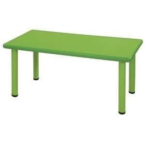  Rectangular Plastic Table Leg Height: 18, Color: Green 