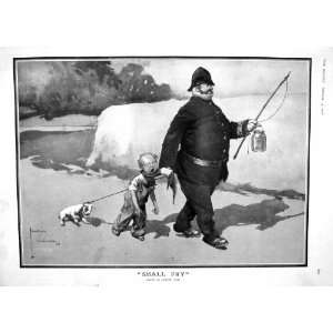  1908 POLICE MAN YOUNG BOY DOG BILLE OSBORNE PRETTYMAN 