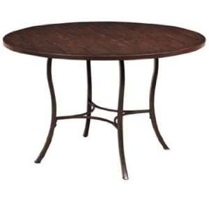  Hillsdale Cameron Round Wood & Metal Dining Table