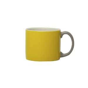  Jansen + Co, My Mug Espresso Yellow, Grey Handle, , Set of 