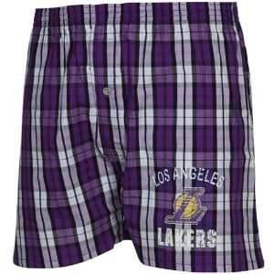    White Plaid Historic Printed Boxer Shorts (Small): Sports & Outdoors