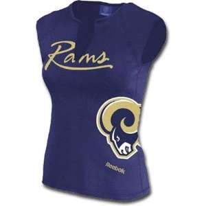  St. Louis Rams Juniors Sleeveless Fashion Tee: Sports 