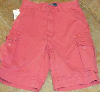 Polo by Ralph Lauren Mens Pink Cargo Shorts * W 40 * 100% Authentic 