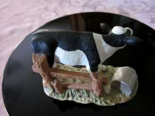 HOMCO Black & White Cow with Spilled Milk Can 1459 Home Interior 