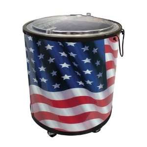  American Flag Tailgate Cooler, 60 Can Capacity Sports 
