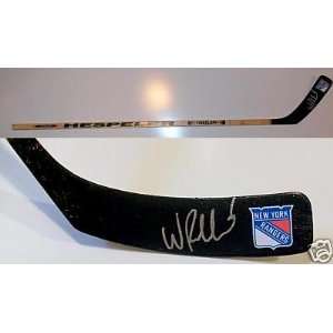  Wade Redden New York Rangers Signed Hockey Stick Coa 