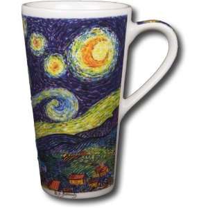   Van Gogh   The Starry Night 12oz Travel Coffee Mug: Home & Kitchen