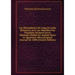   Journal De 1880 (French Edition) Timothy Richards Lewis Books
