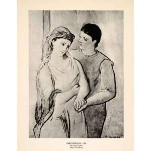   Romance Romantic Modern Art   Original Halftone Print