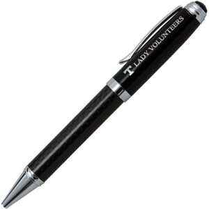    NCAA Tennessee Lady Vols Black Carbon Fiber Pen: Office Products