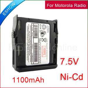 Ni Cd Battery for Motorola CB Radio GP68 GP63 GP688 New 7.5v 1100mAh 