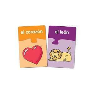  Spanish Beginning Vocabulary Puzzle Card Set: Toys & Games