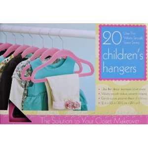   Thin Velvety Smooth Space Saving Childrens Hangers 