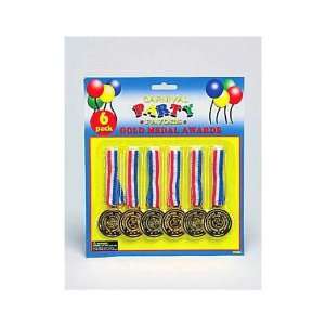  Gold Medal Awards Party Favors Pk of 6 Toys & Games