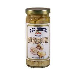 Old South Southern Style Pickled Mushrooms 8 Oz Jar (3 Pack):  