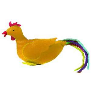  Cheppu Felt Chicken Toy Yellow Gold: Toys & Games