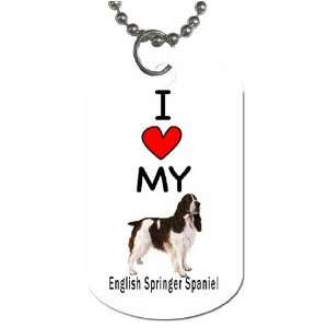    I Love My English Springer Spaniel Dog Tag: Everything Else