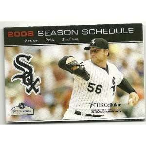  2008 Chicago White Sox Pocket Schedule Sked Everything 