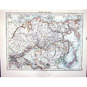   Map 1898 Russia Asia Chinese Empire Corea Japan Formosa: Home